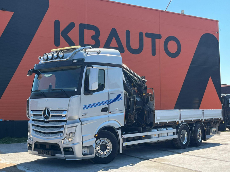 Mercedes-Benz Actros 2551 6x2 HIAB 377-6 HIPRO + JIB / Platform extendable L=6400 -- 7397mm - Camión caja abierta, Camión grúa: foto 2 Mercedes-Benz Actros 2551 6x2 HIAB 377-6 HIPRO + JIB / Platform extendable L=6400 -- 7397mm - Camión caja abierta, Camión grúa: foto 2