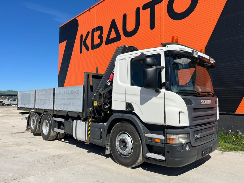 Scania P 340 6x2 HIAB 135-4 / PLATFORM L=6171 mm - Camión caja abierta, Camión grúa: foto 4 Scania P 340 6x2 HIAB 135-4 / PLATFORM L=6171 mm - Camión caja abierta, Camión grúa: foto 4