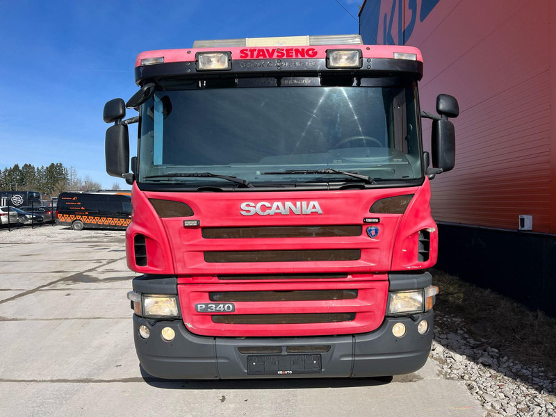 Scania P 340 6x2 HMF 1820 K5 / PLATFORM L=6760 mm - Camión caja abierta, Camión grúa: foto 3 Scania P 340 6x2 HMF 1820 K5 / PLATFORM L=6760 mm - Camión caja abierta, Camión grúa: foto 3