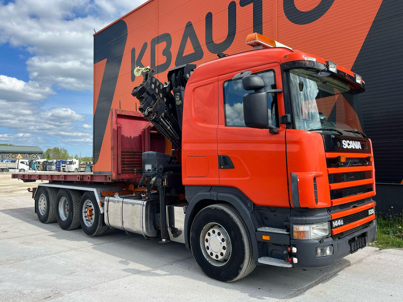 Scania R 144 8x2/4 HIAB 211EP-5 YEAR 2008 / HOOK LIFT L=5400 mm - Camión multibasculante, Camión grúa: foto 4 Scania R 144 8x2/4 HIAB 211EP-5 YEAR 2008 / HOOK LIFT L=5400 mm - Camión multibasculante, Camión grúa: foto 4