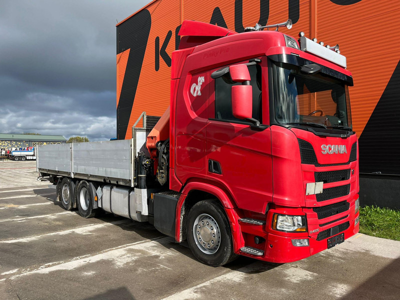 Scania R 450 6x2*4 PK 26002 / PLATFORM L=6482 mm - Camión caja abierta, Camión grúa: foto 4 Scania R 450 6x2*4 PK 26002 / PLATFORM L=6482 mm - Camión caja abierta, Camión grúa: foto 4