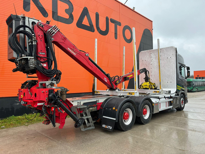 Camión forestal, Camión grúa para transporte de madera Scania R 650 6x4 RETARDER: foto 6