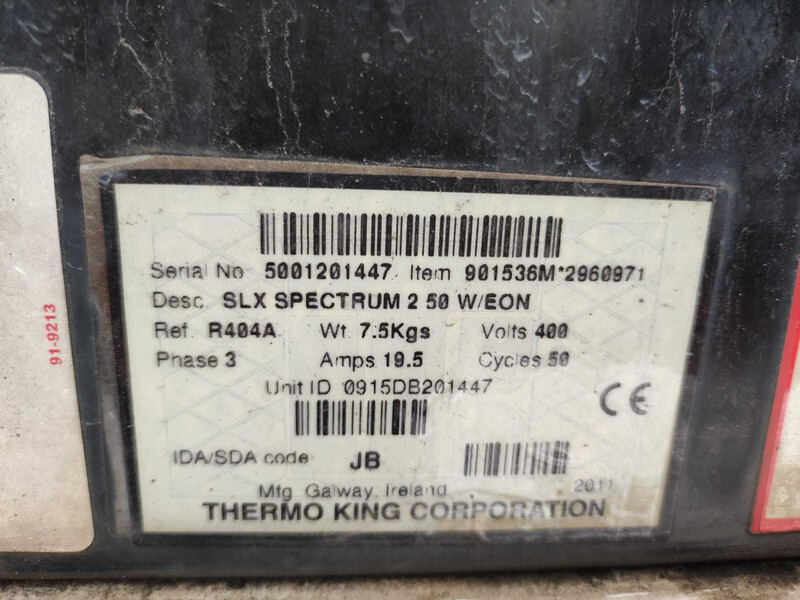 THERMO KING SLX SPECTRUM REFRIGERATION UNIT / KÜLMASEADE - Carrocería-frigorifico: foto 3 THERMO KING SLX SPECTRUM REFRIGERATION UNIT / KÜLMASEADE - Carrocería-frigorifico: foto 3