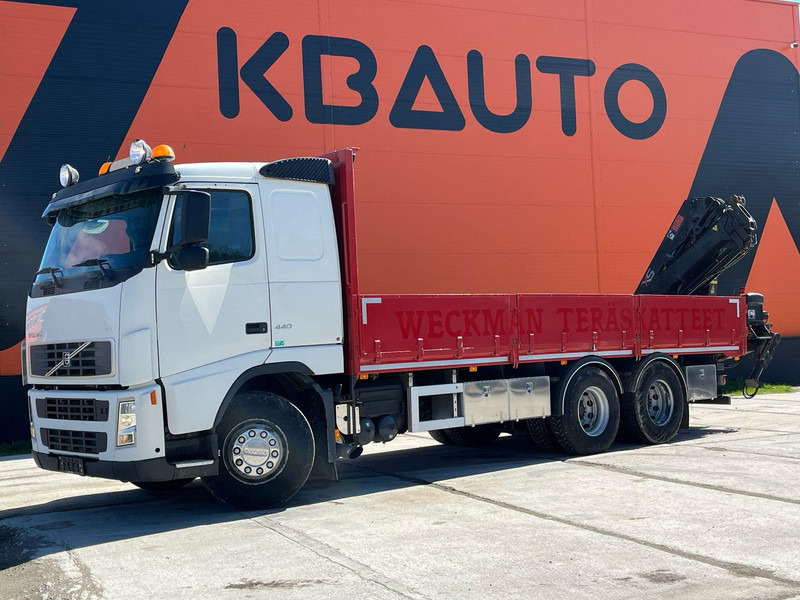 Volvo FH 440 6x2 HIAB 144E-3 / PLATFORM L=7061 mm - Camión caja abierta, Camión grúa: foto 2 Volvo FH 440 6x2 HIAB 144E-3 / PLATFORM L=7061 mm - Camión caja abierta, Camión grúa: foto 2