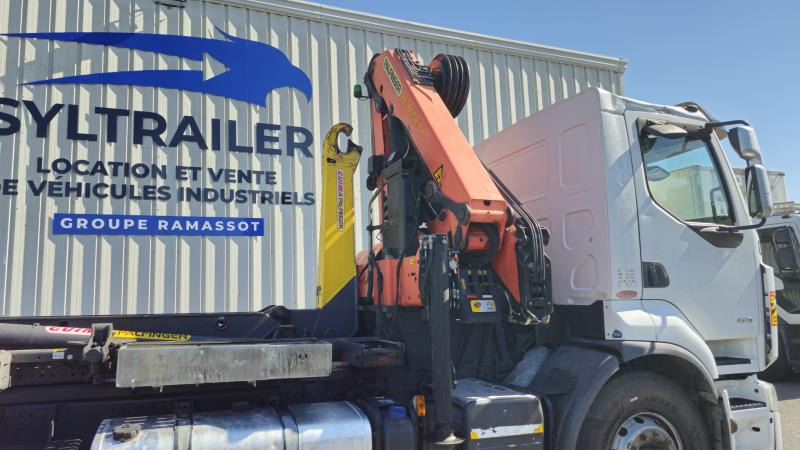 Renault Premium avec grue PALFINGER PK 18000 - Camión multibasculante, Camión grúa: foto 1 Renault Premium avec grue PALFINGER PK 18000 - Camión multibasculante, Camión grúa: foto 1