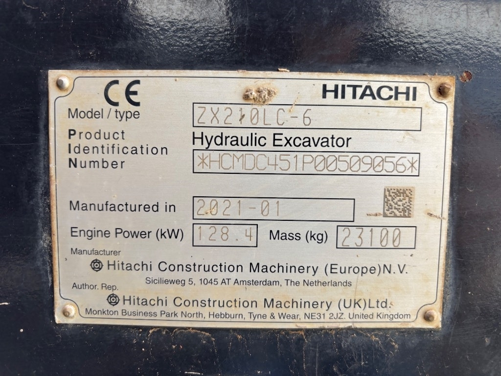 Excavadora de cadenas Hitachi ZX 210 LC-6 - ZX210: foto 24