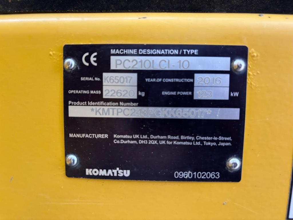 Excavadora de cadenas Komatsu PC210LC-10 - PC 210 LC-10 - PC 210 - PC210LC-11: foto 19