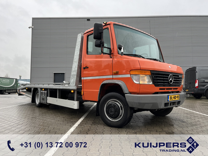 Mercedes-Benz Vario 612 D / Car - Machine Transporter 570 cm / Winch / Ramps / NL Truck - Camión portavehículos: foto 1 Mercedes-Benz Vario 612 D / Car - Machine Transporter 570 cm / Winch / Ramps / NL Truck - Camión portavehículos: foto 1