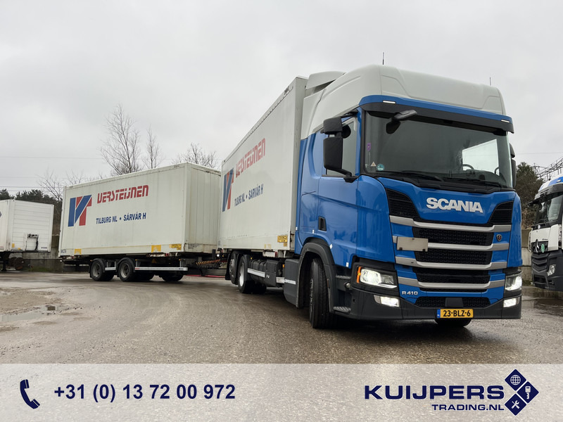 Scania R410 Highline / BDF Box + Wecon AWZ 218 / BDF Box / 448 dkm / NL Truck + Trailer - Camión portacontenedore/ Intercambiable: foto 1 Scania R410 Highline / BDF Box + Wecon AWZ 218 / BDF Box / 448 dkm / NL Truck + Trailer - Camión portacontenedore/ Intercambiable: foto 1
