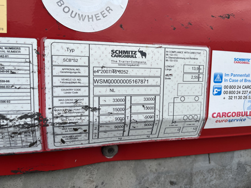 Semirremolque caja cerrada Schmitz Cargobull SCB S2 / Box Trailer / 2 axle / Loadlift / APK TUV 04-26: foto 14