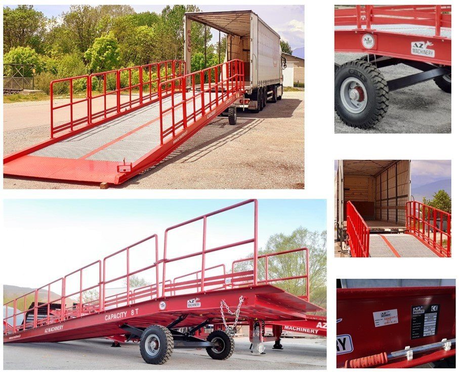 Rampa de carga nuevo AZ RAMP-EASY XL-10-RL . Mobil Loading Ramp  WIDE With Level Off, 10 t Capacity: foto 9