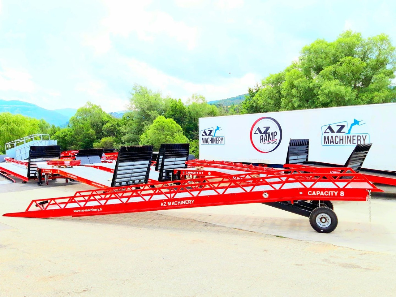 Rampa de carga nuevo AZ RAMP-EASY XL-20 . Mobil Loading Ramp  WIDE With Level Off, 20 t Capacity: foto 9