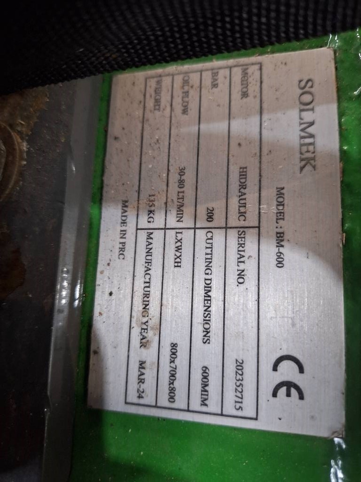 Solmek Bm-600 - Cizalla de demolición: foto 4 Solmek Bm-600 - Cizalla de demolición: foto 4