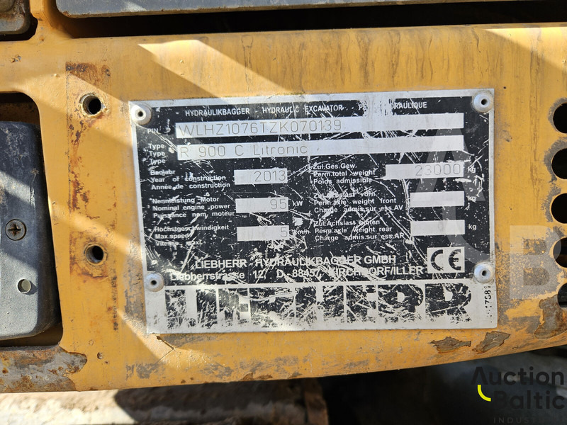 Excavadora de cadenas Liebherr R 900 C Litronic: foto 19 Excavadora de cadenas Liebherr R 900 C Litronic: foto 19