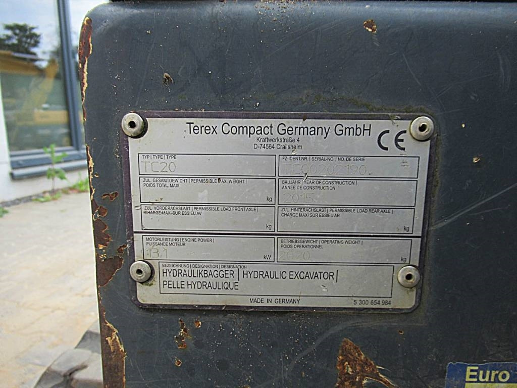 Terex TC 20 - Miniexcavadora: foto 5 Terex TC 20 - Miniexcavadora: foto 5