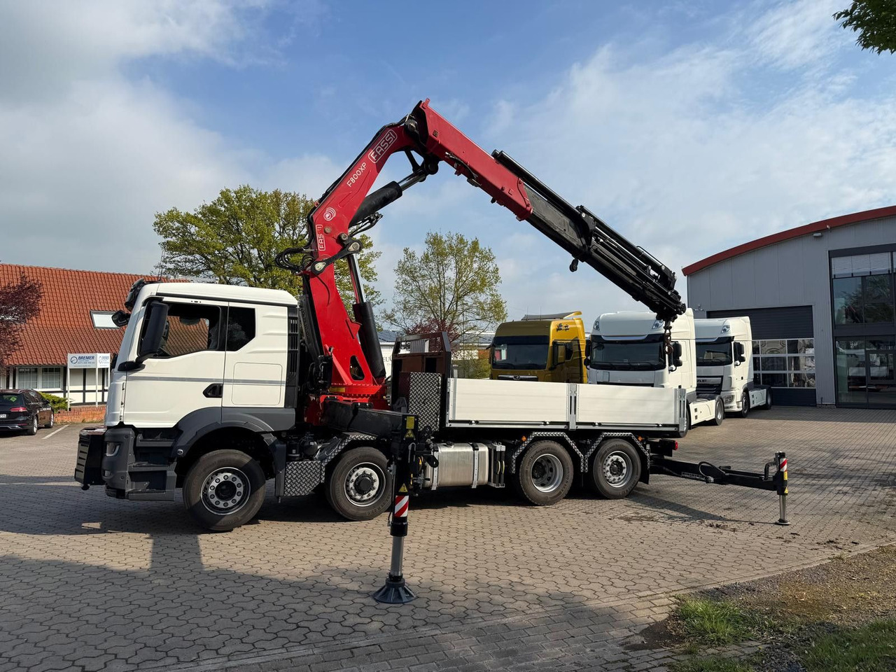 MAN 35.520 8x4 Fassi F800 RA2.28 OHNE ABSTÜTZÜBERWA. - Cabeza tractora: foto 1 MAN 35.520 8x4 Fassi F800 RA2.28 OHNE ABSTÜTZÜBERWA. - Cabeza tractora: foto 1