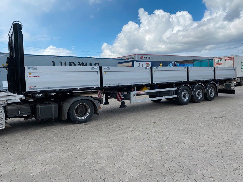 Kässbohrer Bordwandauflieger Twistlocks - Semirremolque plataforma/ Caja abierta: foto 1 Kässbohrer Bordwandauflieger Twistlocks - Semirremolque plataforma/ Caja abierta: foto 1