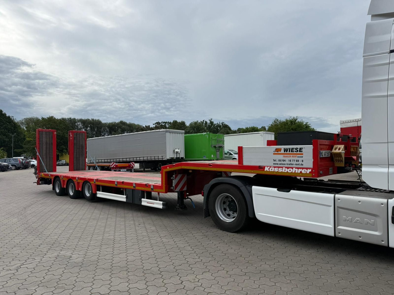 Kässbohrer K.SLS ECO Tieflader mit hydraulischen Rampen - Semirremolque góndola rebajadas: foto 3 Kässbohrer K.SLS ECO Tieflader mit hydraulischen Rampen - Semirremolque góndola rebajadas: foto 3
