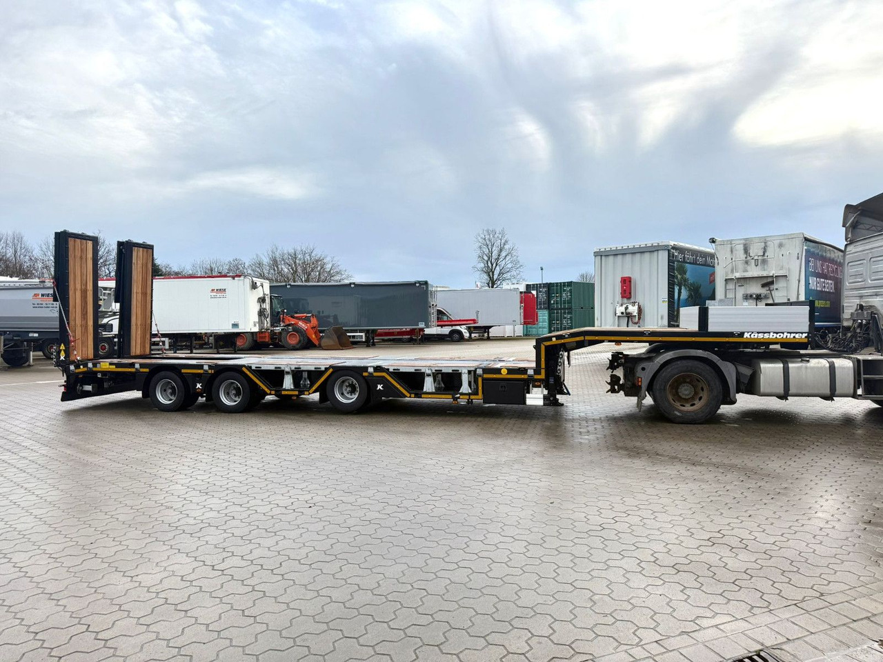 Kässbohrer SLAR3 Tele Tiefbett Radmulden metallisiert - Semirremolque góndola rebajadas: foto 5 Kässbohrer SLAR3 Tele Tiefbett Radmulden metallisiert - Semirremolque góndola rebajadas: foto 5