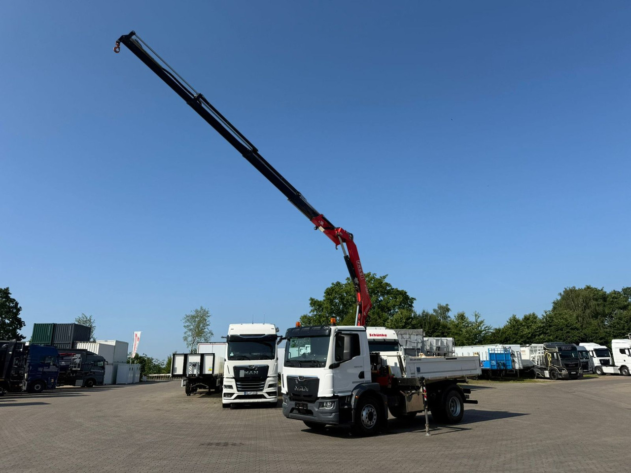 MAN TGM 18.320 4x2 BB mit Fassi F135 Kipper Kran - Camión volquete, Camión grúa: foto 3 MAN TGM 18.320 4x2 BB mit Fassi F135 Kipper Kran - Camión volquete, Camión grúa: foto 3