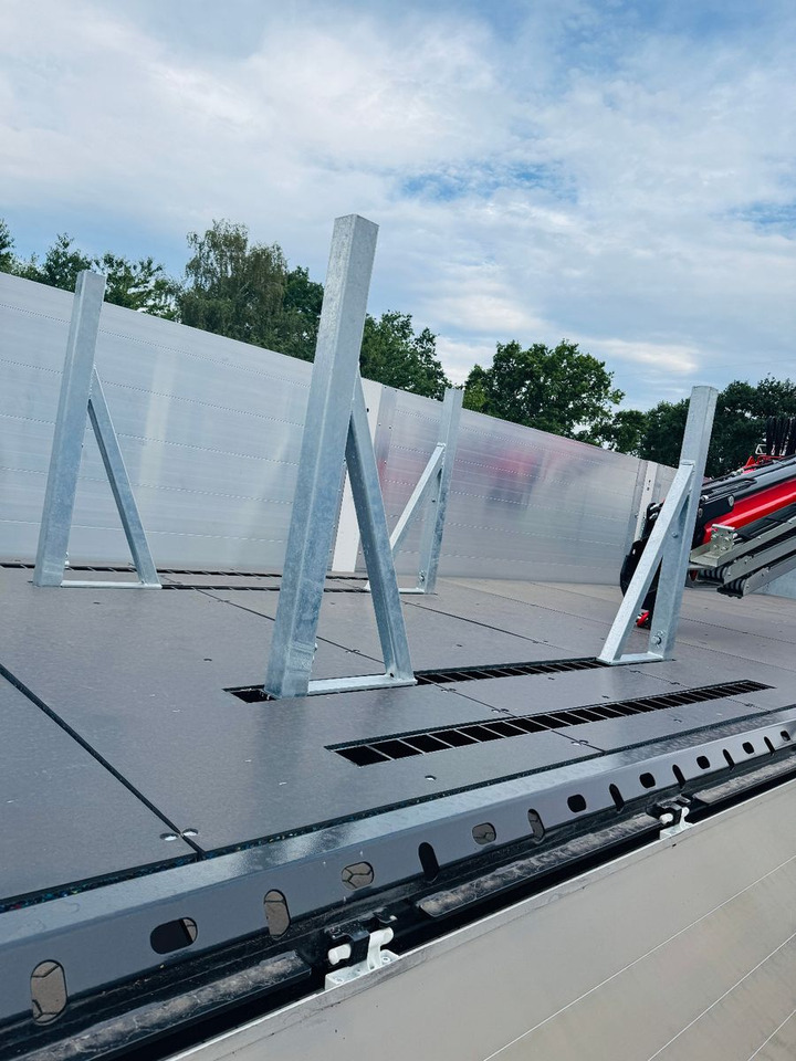 Semirremolque plataforma/ Caja abierta Wiese Baustoffauflieger - Heckkran Kran Fassi: foto 9