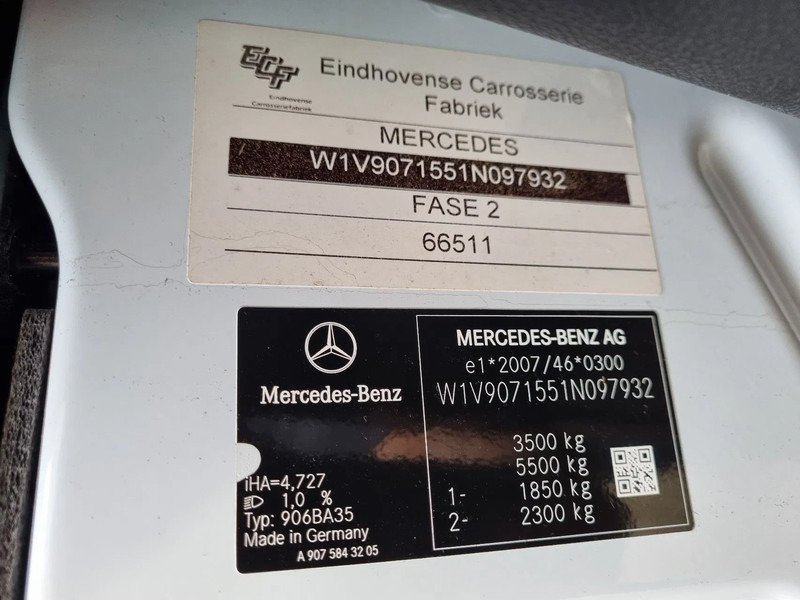 Furgoneta caja cerrada Mercedes-Benz Sprinter 514 CDI Koffer 22M3 /234 cm Hoog /1000 KG LBW / Euro 6: foto 9