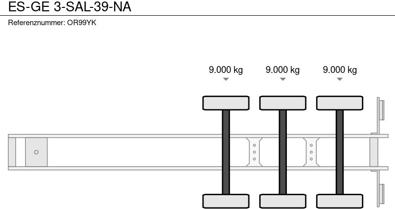 Semirremolque plataforma/ Caja abierta ES-GE 3-SAL-39-NA: foto 8