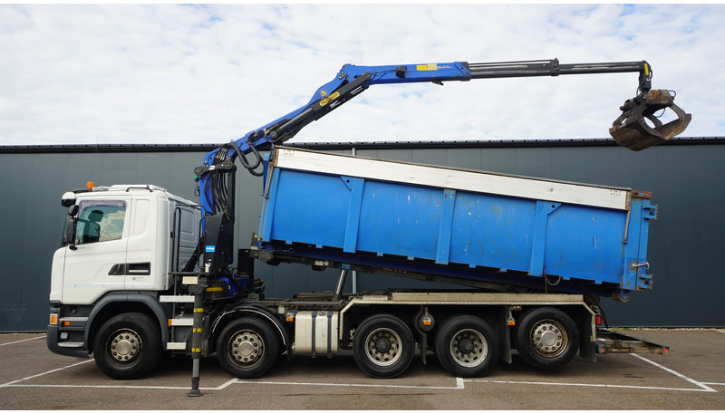 Scania G 490 10X4 CABLE SYSTEM TRUCK WITH PALFINGER Q180Z95TR CRANE - Camión grúa: foto 1 Scania G 490 10X4 CABLE SYSTEM TRUCK WITH PALFINGER Q180Z95TR CRANE - Camión grúa: foto 1