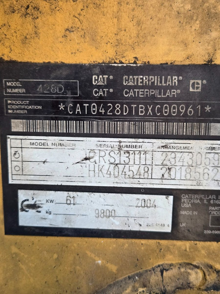 CAT 428D - Retroexcavadora: foto 4 CAT 428D - Retroexcavadora: foto 4