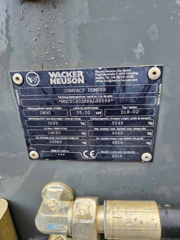 Wacker DW90 Wacker DW90 - Minidumper: foto 3 Wacker DW90 Wacker DW90 - Minidumper: foto 3