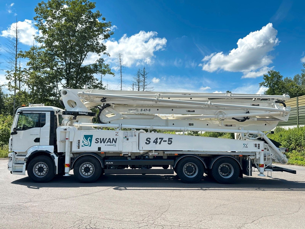 Bomba de hormigón Volvo FMX 500 8x4 SWAN 47m Betonpumpe EuromixMTP: foto 12