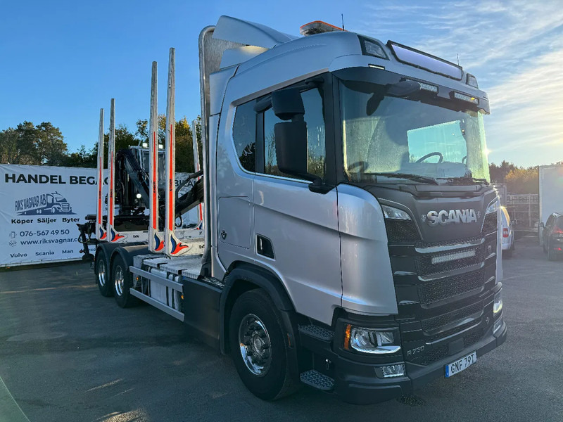 Scania R730 V8 6X4, Retarder, Timber-truck + Kesla, 2020 - Camión forestal, Camión grúa: foto 2 Scania R730 V8 6X4, Retarder, Timber-truck + Kesla, 2020 - Camión forestal, Camión grúa: foto 2