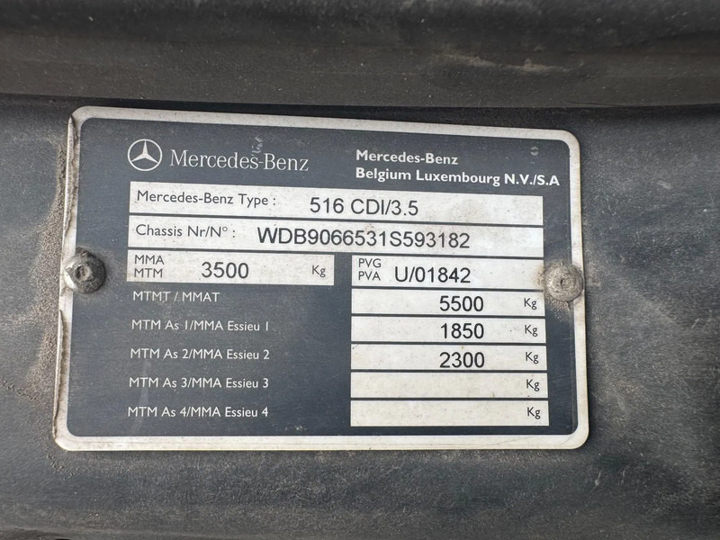 Furgón Mercedes-Benz Sprinter 516 **BELGIAN VAN-EURO5-AUTOMAAT**: foto 18