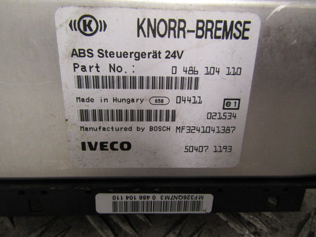 IVECO TECTOR 75E17/18 ABS ECU P/NO 504071193/486104110 - Unidad de control para Camión: foto 2 IVECO TECTOR 75E17/18 ABS ECU P/NO 504071193/486104110 - Unidad de control para Camión: foto 2