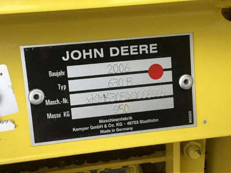 John Deere 630 B - Accesorios para cosechadoras de forraje: foto 2 John Deere 630 B - Accesorios para cosechadoras de forraje: foto 2