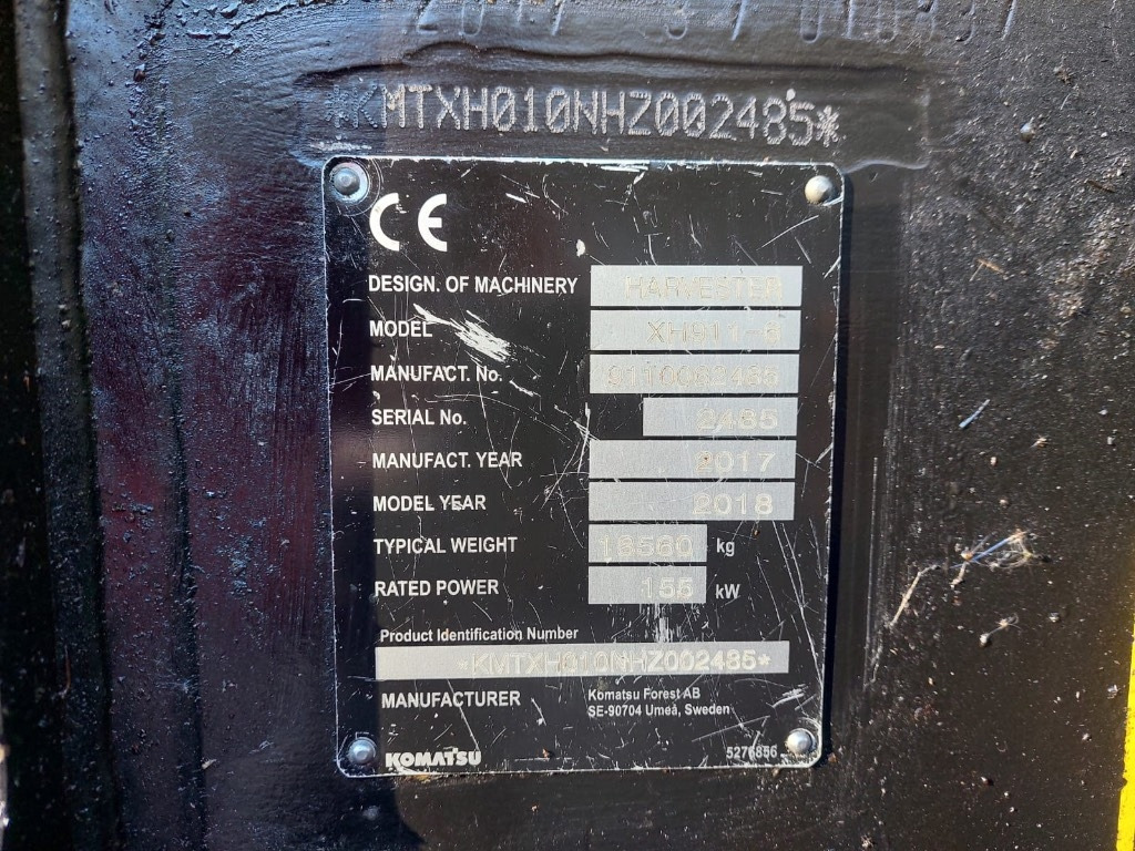 Komatsu 911 - Procesadora forestal: foto 2 Komatsu 911 - Procesadora forestal: foto 2