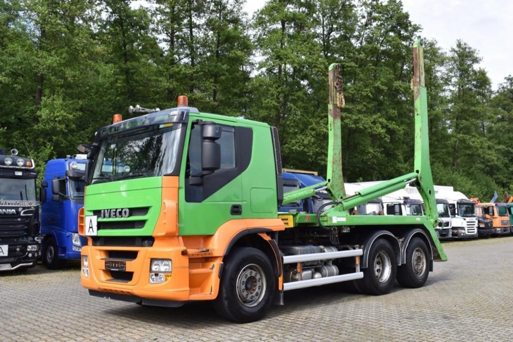 Iveco Stralis 420/Multilift SLT-190/6x2,Lenk,Klima,E5 - Camión portacontenedor de cadenas: foto 4 Iveco Stralis 420/Multilift SLT-190/6x2,Lenk,Klima,E5 - Camión portacontenedor de cadenas: foto 4