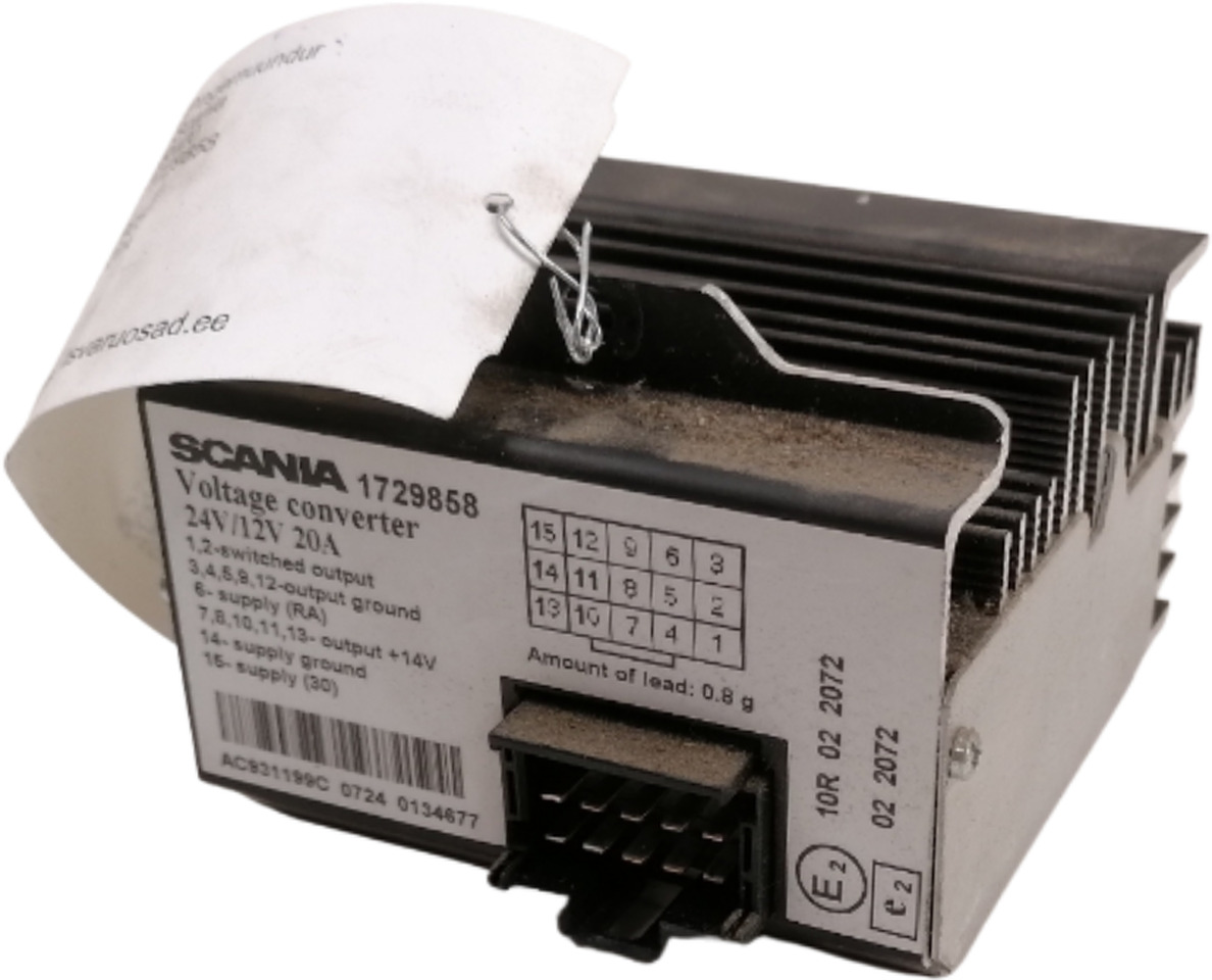 Scania Voltage converter 1729858 - Sistema eléctrico para Camión: foto 1 Scania Voltage converter 1729858 - Sistema eléctrico para Camión: foto 1