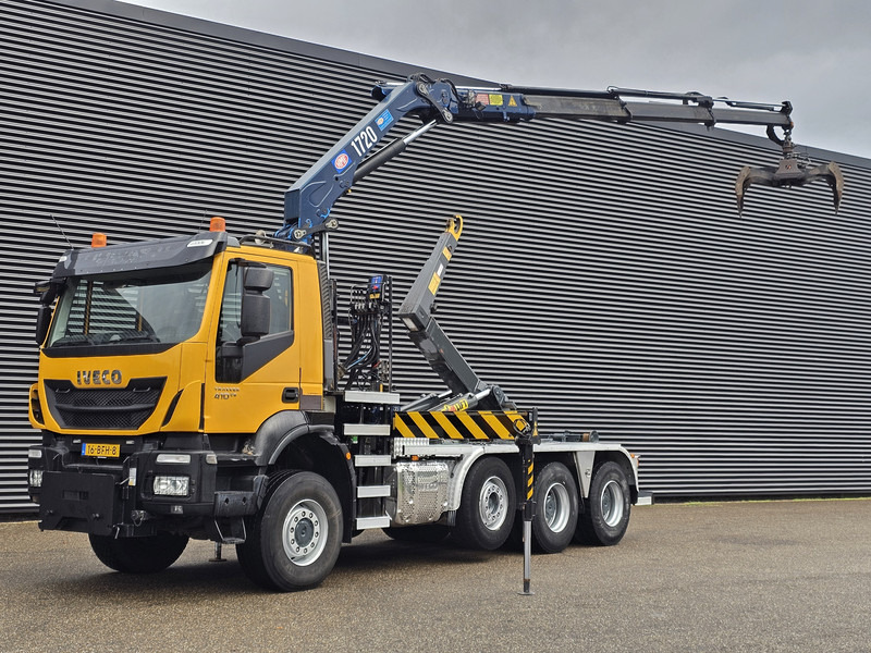 Iveco TRAKKER 380 8X6 / EURO 6 / CRANE + HOOKLIFT - Camión multibasculante, Camión grúa: foto 1 Iveco TRAKKER 380 8X6 / EURO 6 / CRANE + HOOKLIFT - Camión multibasculante, Camión grúa: foto 1
