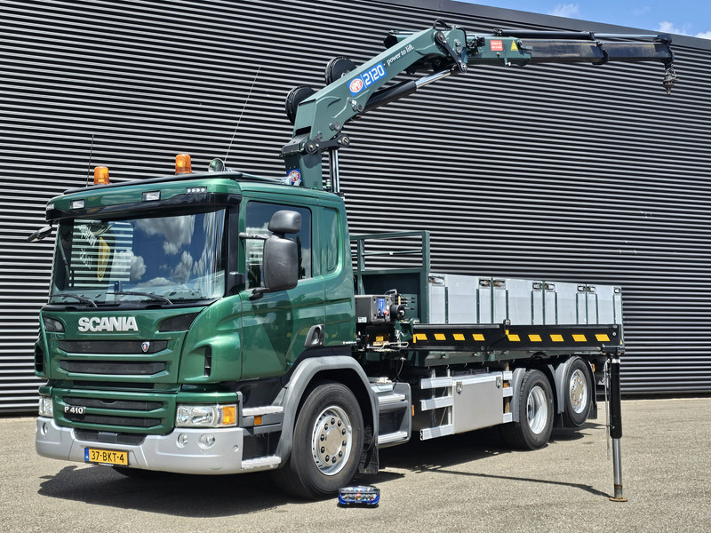 Scania P410 / 6X2-4 / 21 t/m CRANE / KRAN - Camión caja abierta, Camión grúa: foto 1 Scania P410 / 6X2-4 / 21 t/m CRANE / KRAN - Camión caja abierta, Camión grúa: foto 1