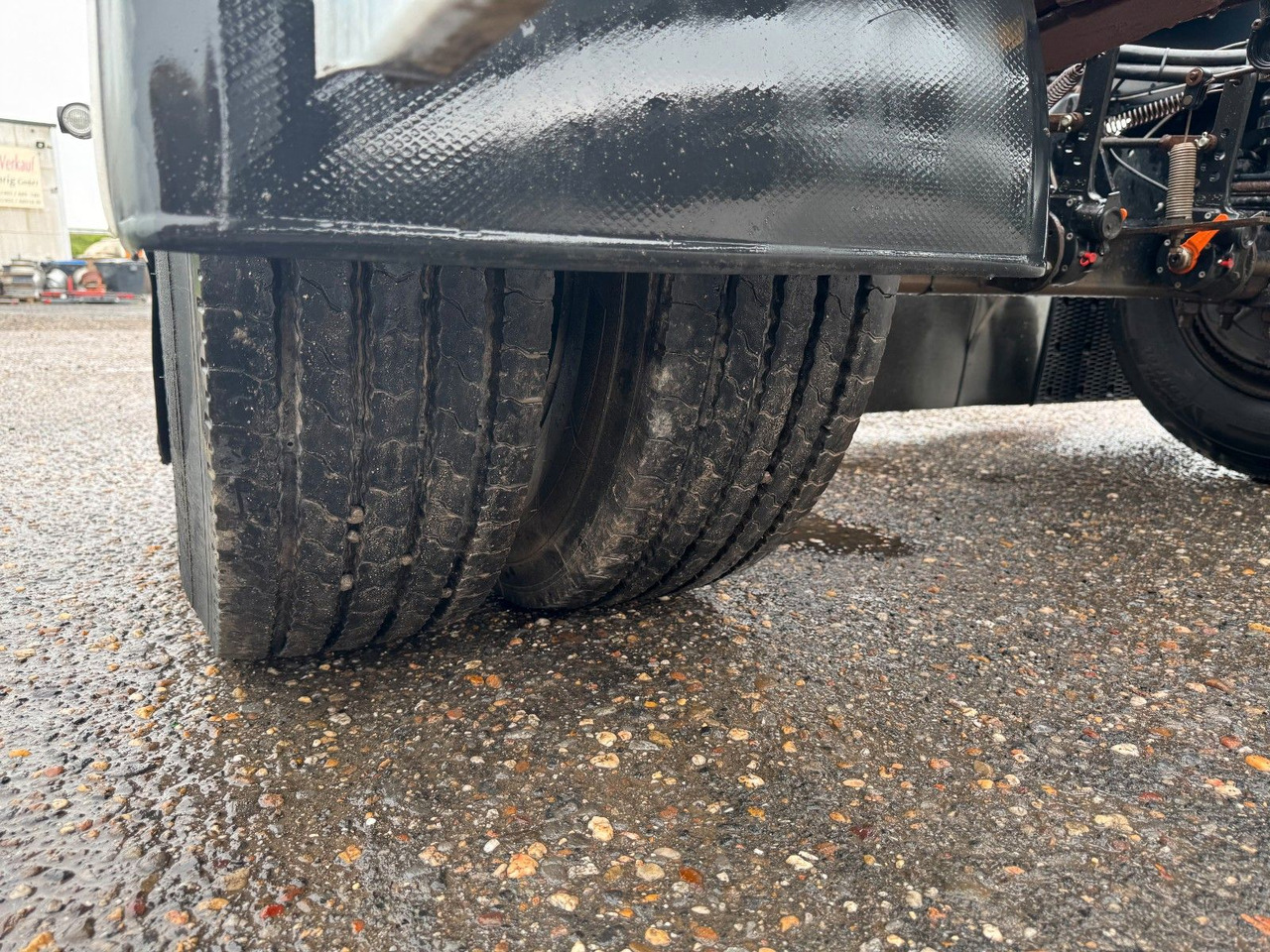 Remolque multilift/ Portacontenedores de cadenas Hüffermann 2 Achs Abrollanhänger mit Schlitten: foto 12