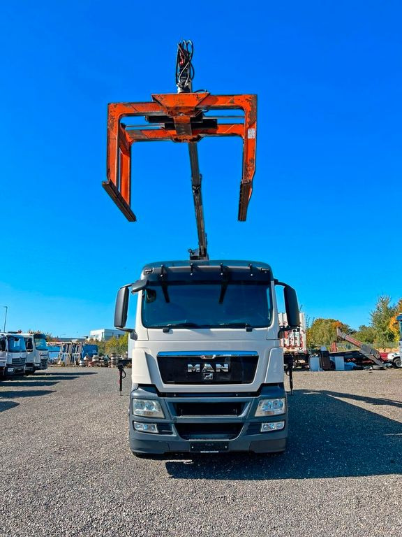 Camión grúa, Camión caja abierta MAN 26.480 6X2 Baustoff mit Kran HIAB Top Zustand: foto 8