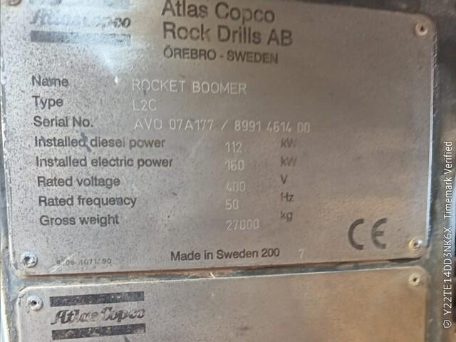 Atlas Copco Boomer L2C - Maquinaria para minería: foto 4 Atlas Copco Boomer L2C - Maquinaria para minería: foto 4