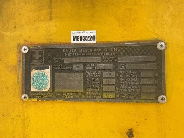 Bauer MBG24 - Perforadora: foto 5 Bauer MBG24 - Perforadora: foto 5