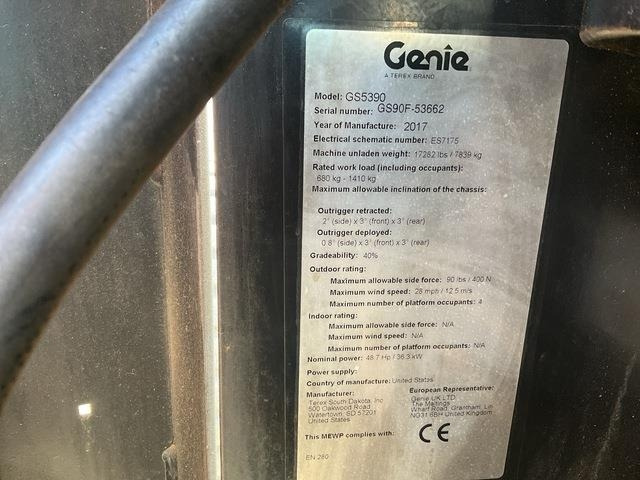 Genie GS5390 - Plataforma de tijeras: foto 5 Genie GS5390 - Plataforma de tijeras: foto 5