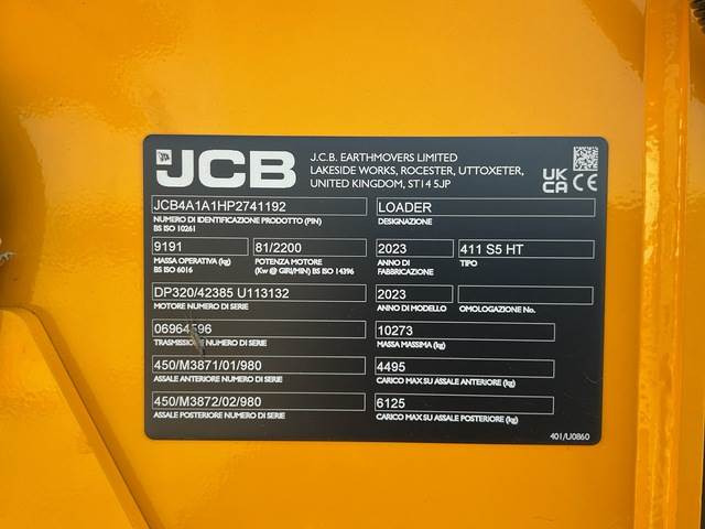 JCB 411 S5 HT - Cargadora de ruedas: foto 5 JCB 411 S5 HT - Cargadora de ruedas: foto 5