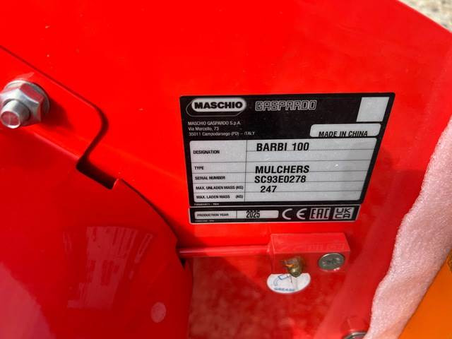 Maschio Gaspardo Barbi 100 HA20 - Desbrozadora de martillos: foto 5 Maschio Gaspardo Barbi 100 HA20 - Desbrozadora de martillos: foto 5