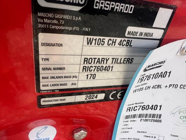 Maschio Gaspardo W105 CH 4CBL - Rotocultivador: foto 5 Maschio Gaspardo W105 CH 4CBL - Rotocultivador: foto 5