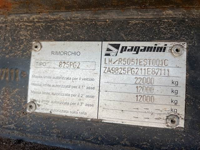 Paganini Car 825PG2 - Remolque volquete: foto 5 Paganini Car 825PG2 - Remolque volquete: foto 5