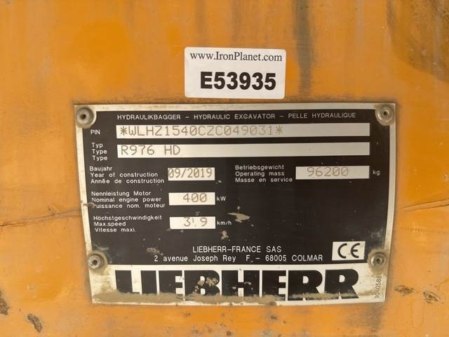 Liebherr R976 HD - Excavadora de cadenas: foto 5 Liebherr R976 HD - Excavadora de cadenas: foto 5